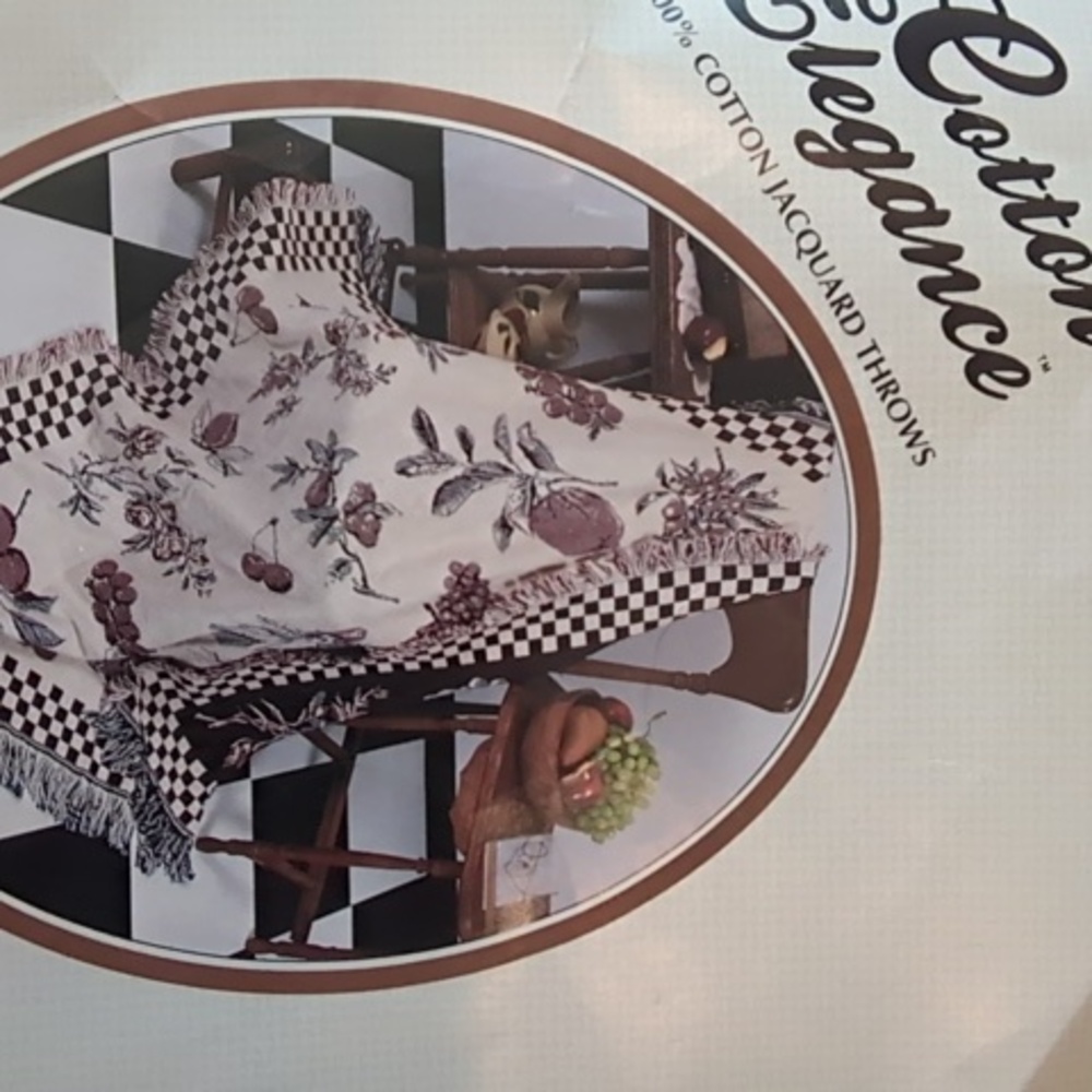 Cotton elegance throw - Picture 2 of 2